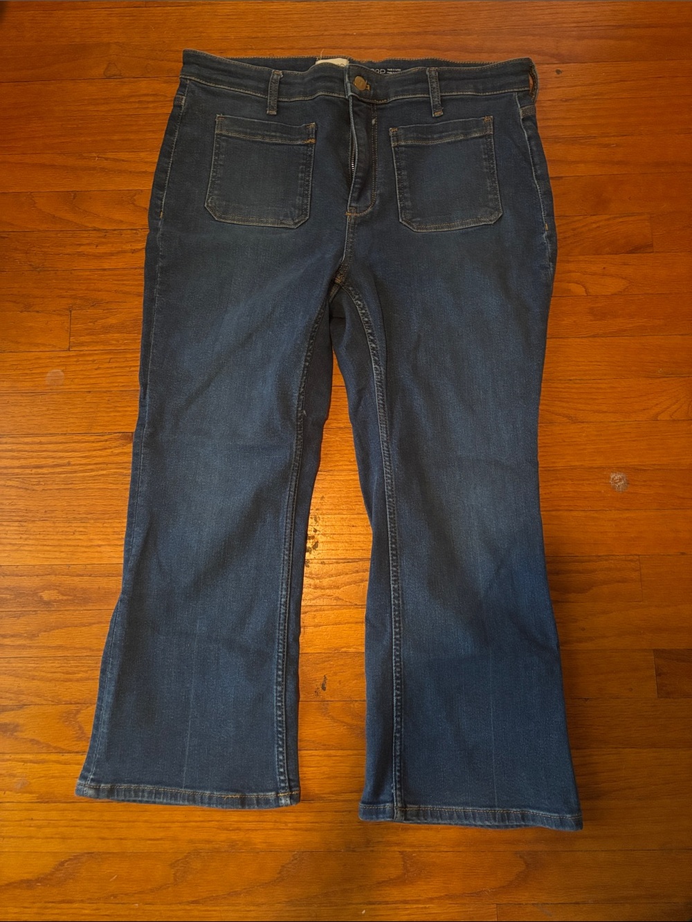 Anthropologie Pilcro Flare Jeans Pockets Stretch Petite